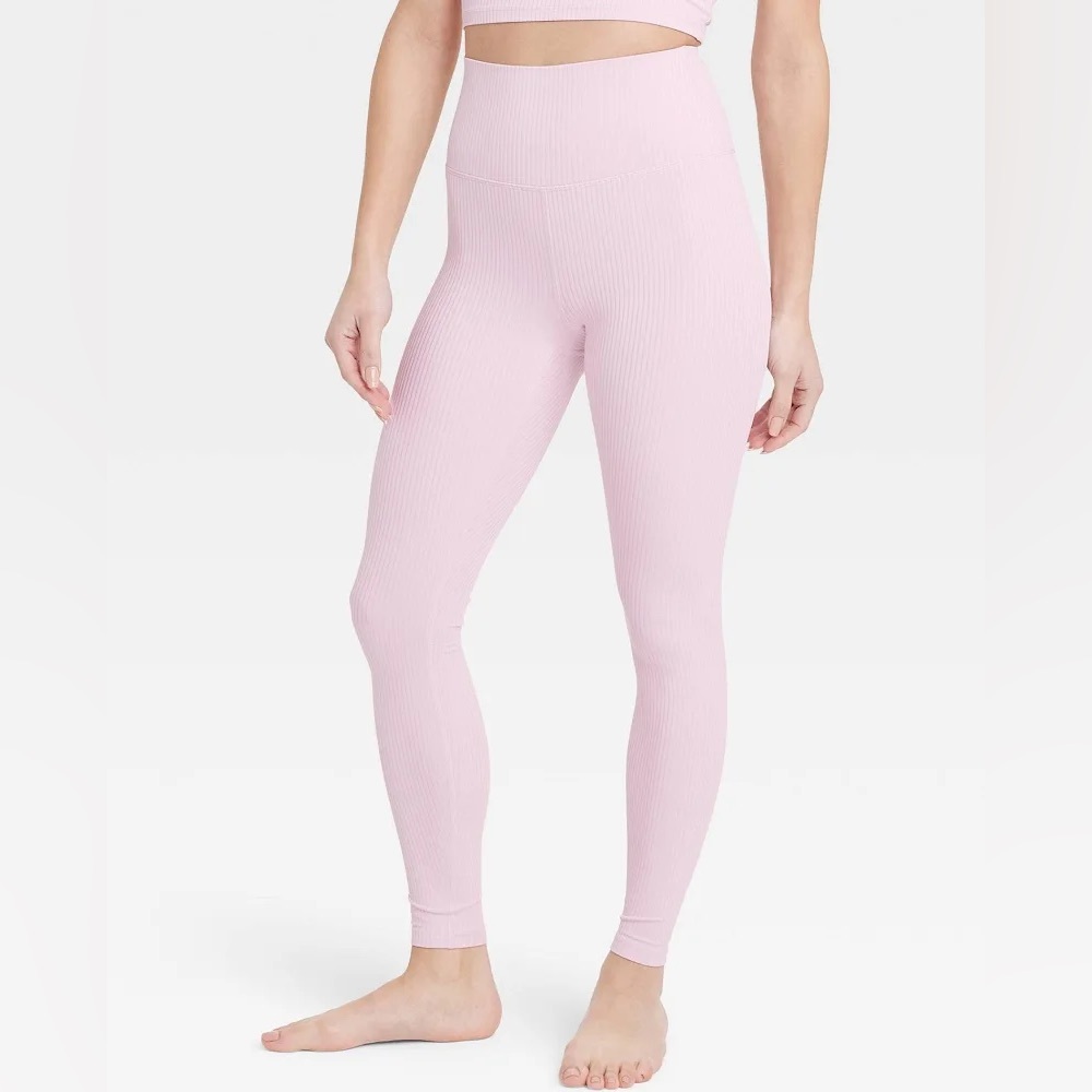 All in Motion Light Pink Ribbed Set - Picture 4 of 13